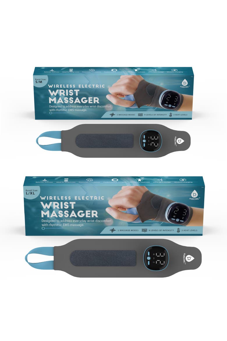 Electric Massager Wrist Guard Relax & Revitalize Your Wrists!, Alternate, color, Grey