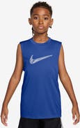 Nike Kids' Logo Dri-FIT Graphic Muscle T-Shirt