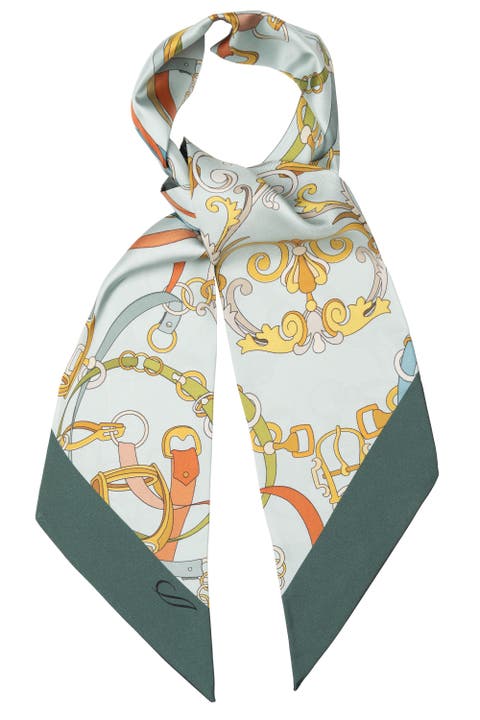 Silvia - Skinny Silk Scarf for Women