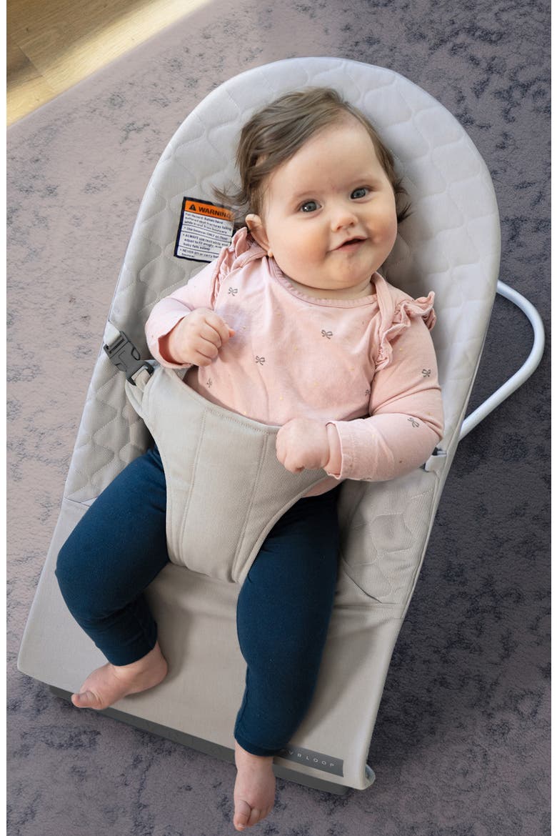 Organic Bouncer Chair, Alternate, color, MIST GREY
