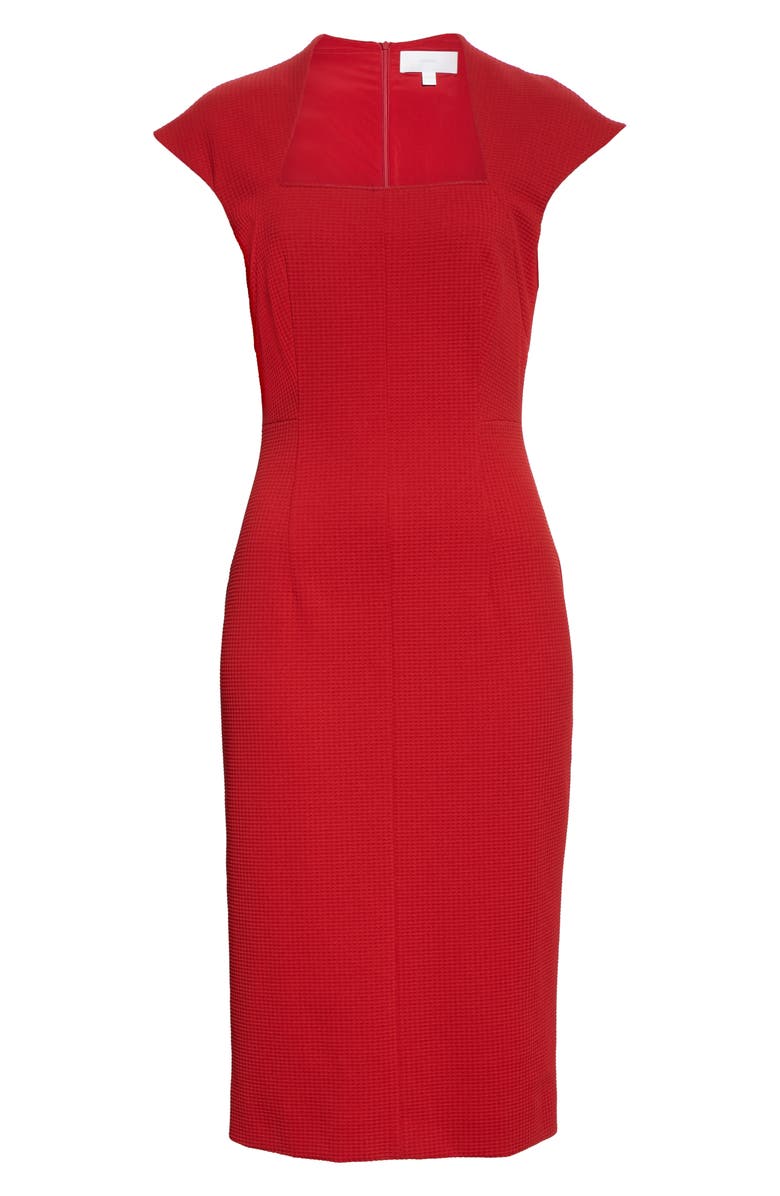 BOSS Drilekara Cap Sleeve Knit Dress, Alternate, color,