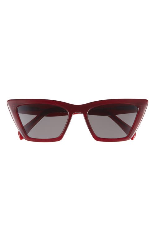 & Other Stories Gradient Angular Cat Eye Sunglasses In Burgundy