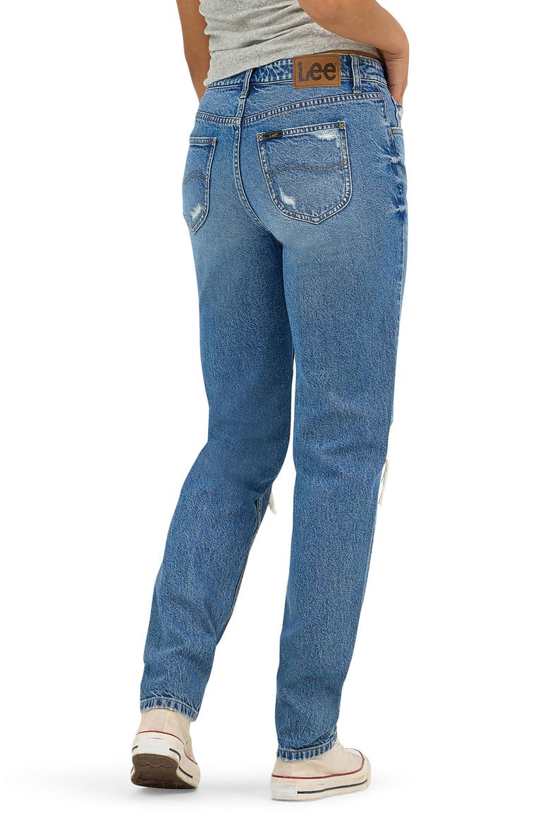 '90s Ripped Tapered Straight Leg Jeans, Alternate, color, ROLLING WAVES