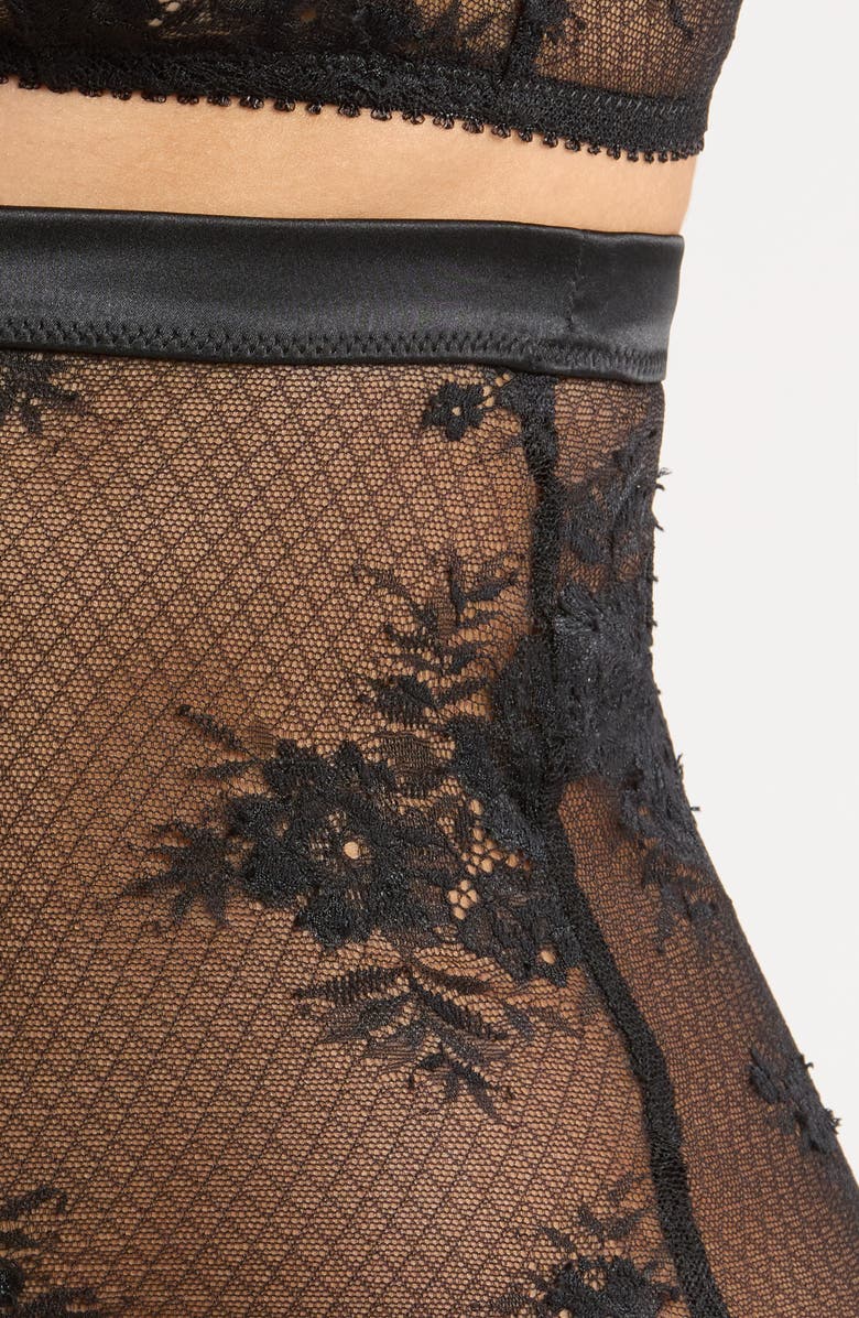 Simone Perele Louise High Waist Briefs, Alternate, color, Black