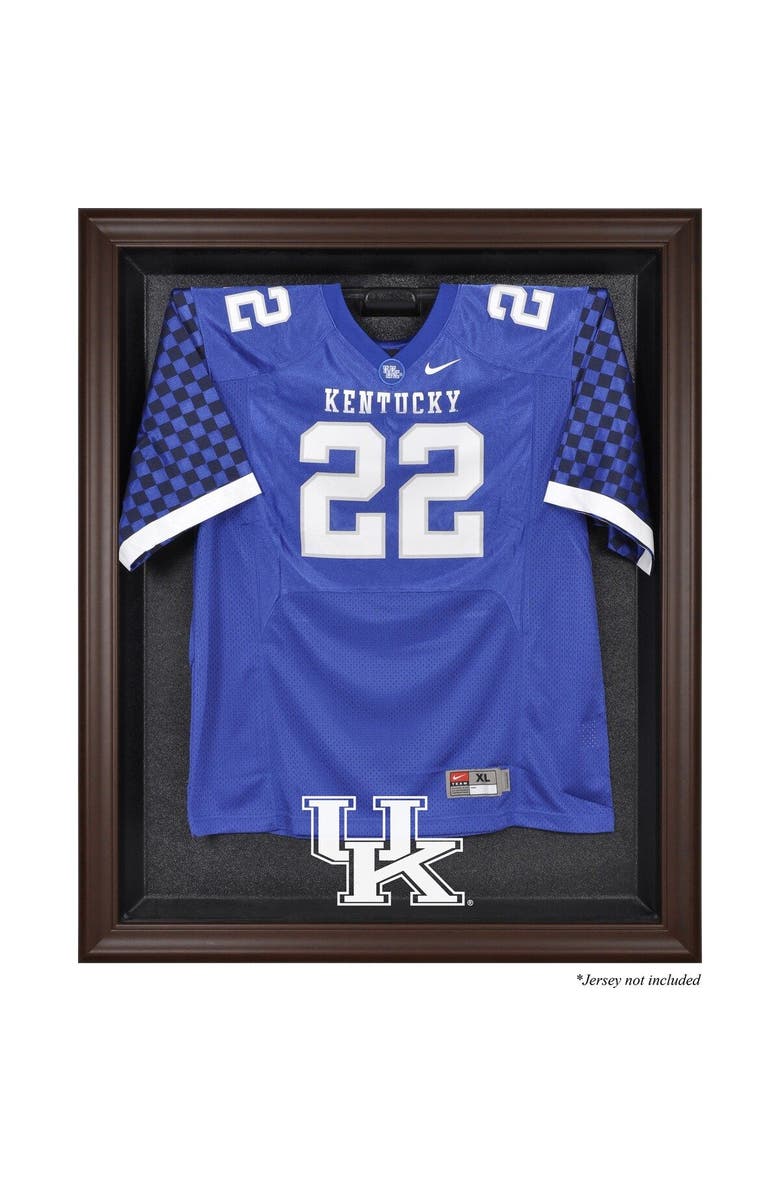 FANATICS AUTHENTIC Kentucky Wildcats Brown Framed Logo Jersey Display Case, Main, color, 