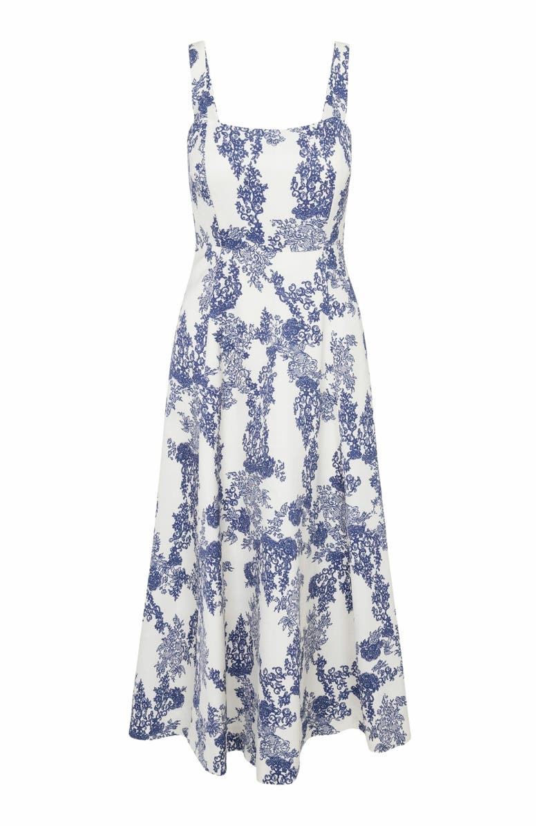 Rebecca Taylor Lena Shine Dress, Alternate, color, Ivory Toile Combo