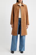 Bernardo Long Suede Coat