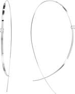 LANA Jewelry 'Flat Upside Down' Diamond Hoop Earrings