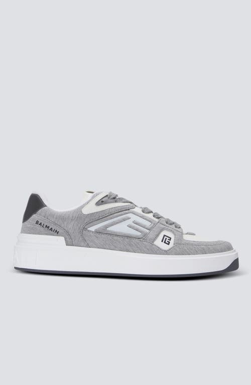 Balmain Grey B-court Skate Sneakers