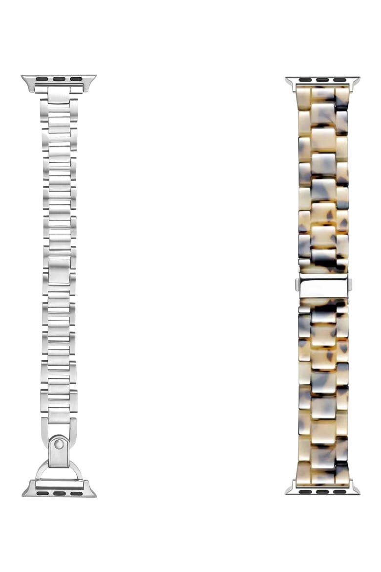 Claire Avery 2-Pack Apple Watch® Watchbands, Main, color, SILVER ASSORTED