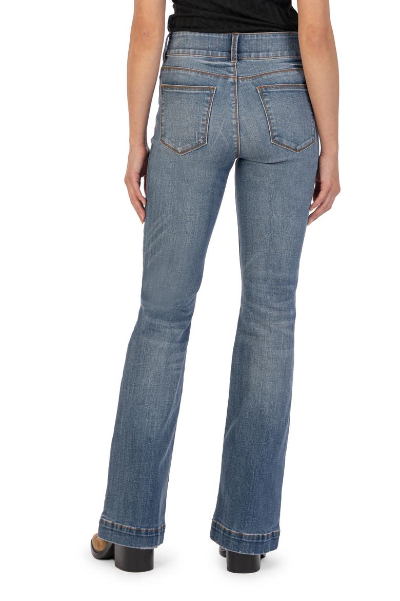 Ana Seamed Welt Pocket High Waist Flare Jeans, Alternate, color, CUSTOM
