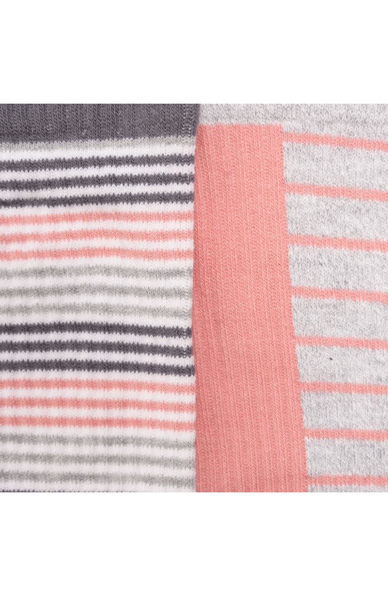 MUK LUKS Cotton Compression Knee-High Socks 2 Pair Pack, Alternate, color, Grey/Pink