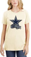 New Era Women's New Era Cream Dallas Cowboys Chrome Sideline T-Shirt