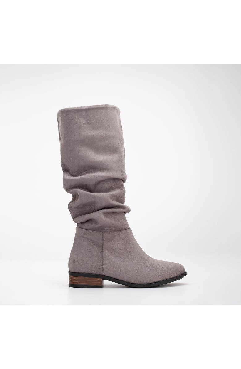 Forever & Always Shoes Maribel Knee High Slouch Boots, Main, color, Grey