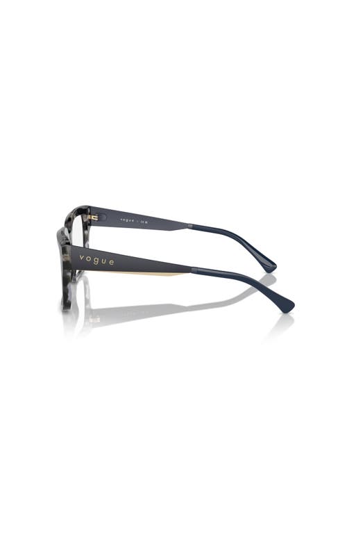 Vogue Eyewear 53mm Rectangle Optical Glasses In Black
