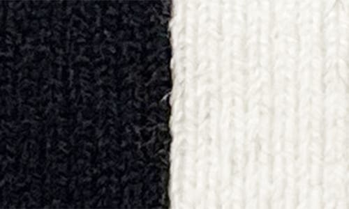 Hvman Logo Knit Beanie In Black/white