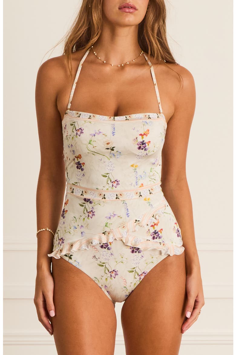 Moonflower Bridget One Piece, Main, color, White
