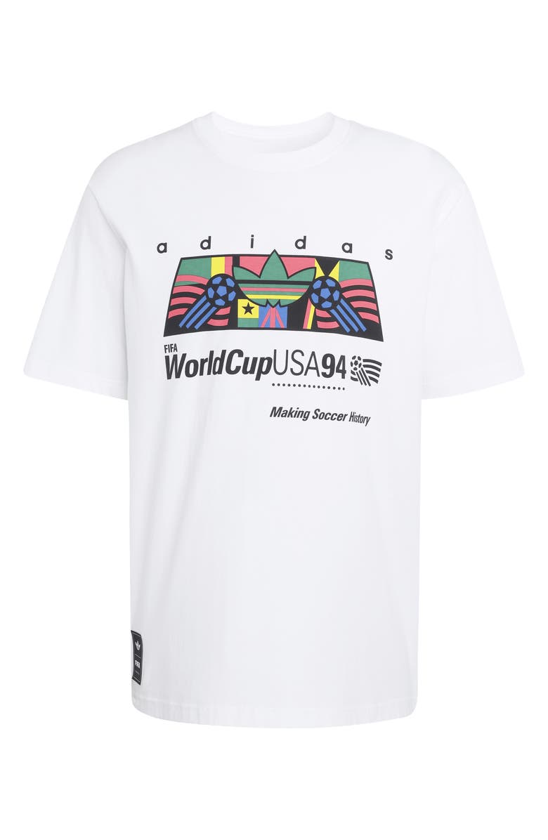 adidas FIFA World Cup 94 Cotton Graphic T-Shirt, Alternate, color, White