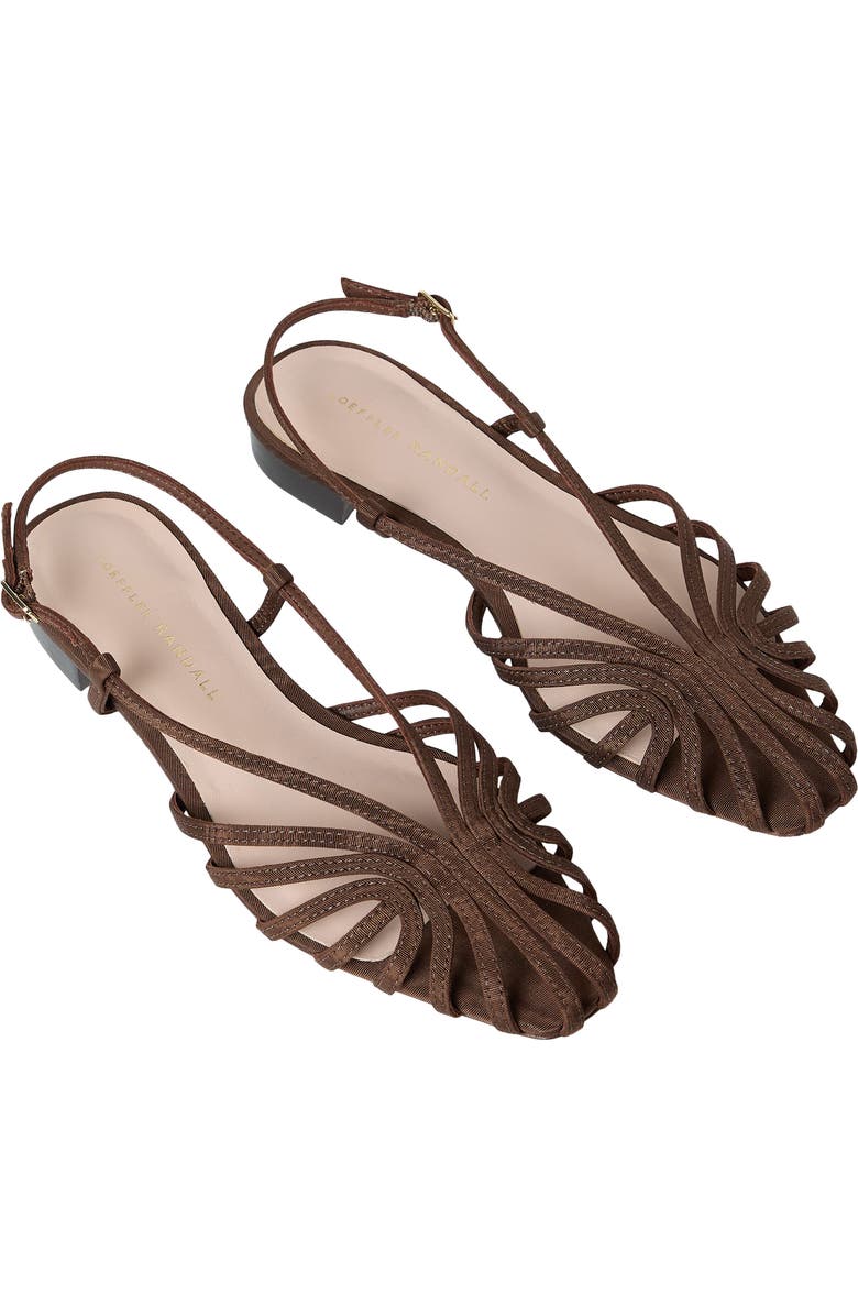 Loeffler Randall Devon Lattice Slingback Sandal, Alternate, color, Chocolate