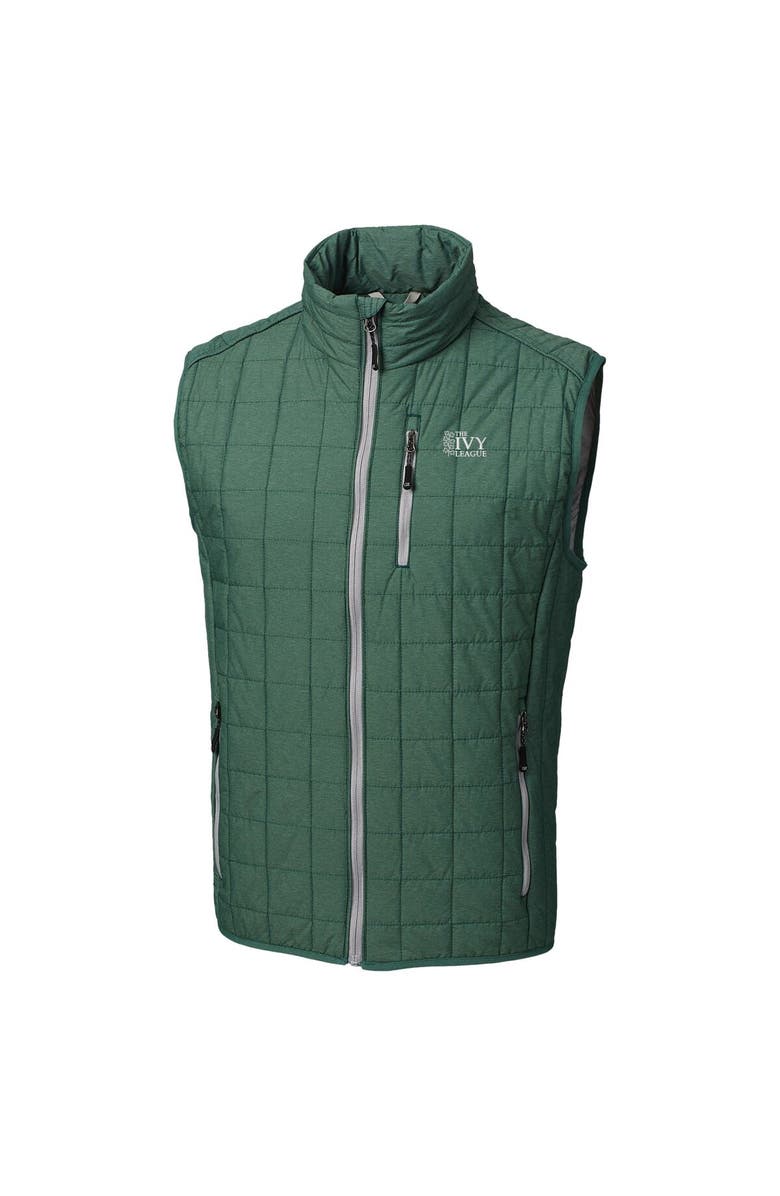 Cutter & Buck Men's Cutter & Buck  Hunter Green Ivy League Rainier PrimaLoft Eco Insulated Full-Zip Puffer Vest, Alternate, color, Hunter Green