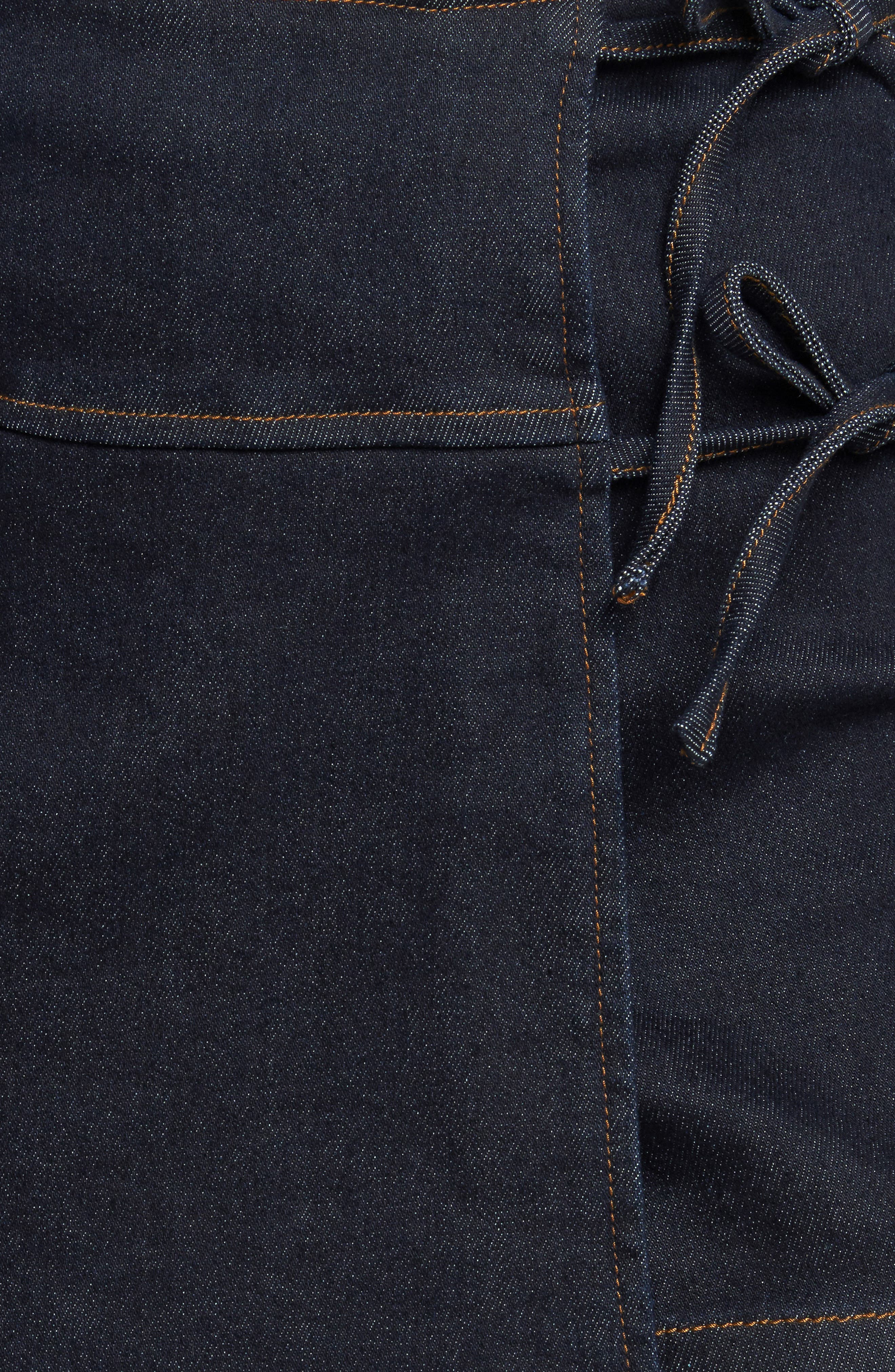 FLYING TOMATO Tie Front Denim Skort (Women) | Nordstromrack