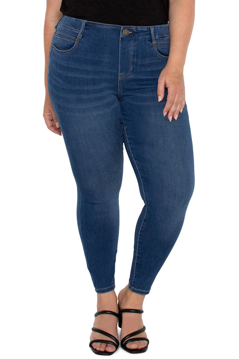 Gia Glider Forever Fit Pull-On Ankle Skinny Jeans, Main, color, SANTA YNEZ