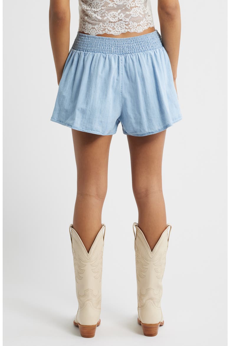 Paradise Found Denim Skort, Alternate, color, CAPRI BLUE
