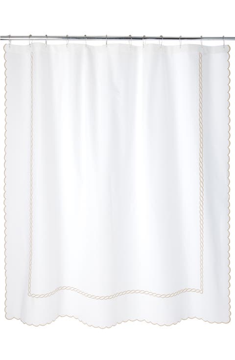 Classic Chain Scallop Shower Curtain
