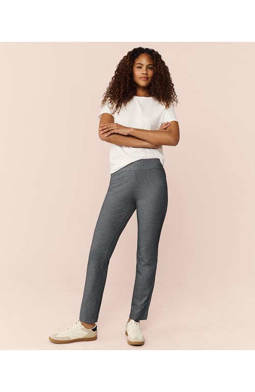 Lands' End Starfish Mid Rise Slim Leg Pants In Gray