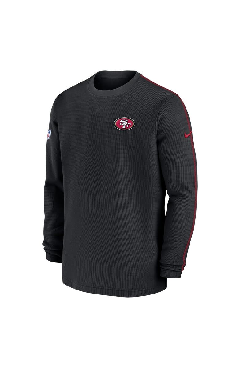 Nike Men's Nike Black San Francisco 49ers 2024 Sideline Coaches Long Sleeve Top, Alternate, color, 