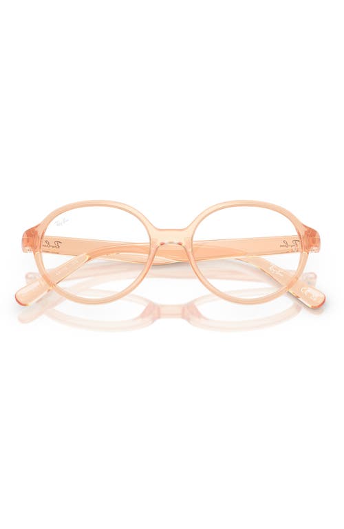 Shop Ray Ban Ray-ban Kids' 44mm Small Phantos Optical Glasses In Orange