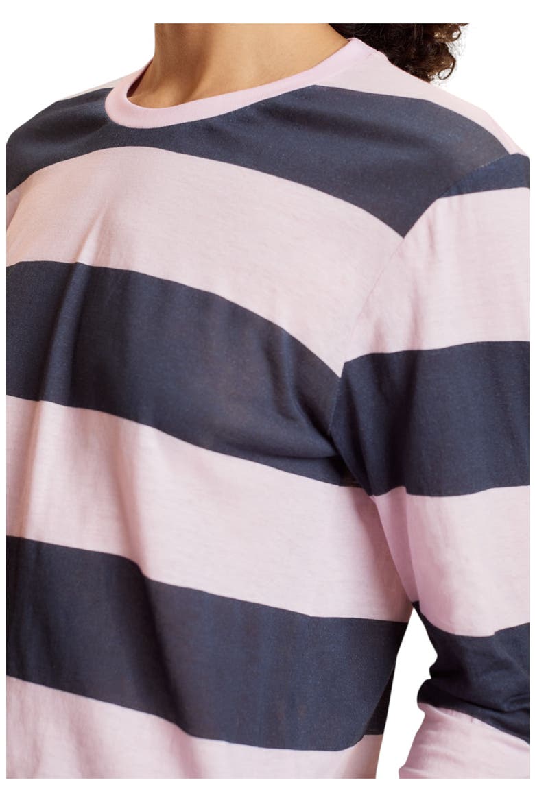 Long Sleeve Everyday Tee, Alternate, color, Pink/Navy