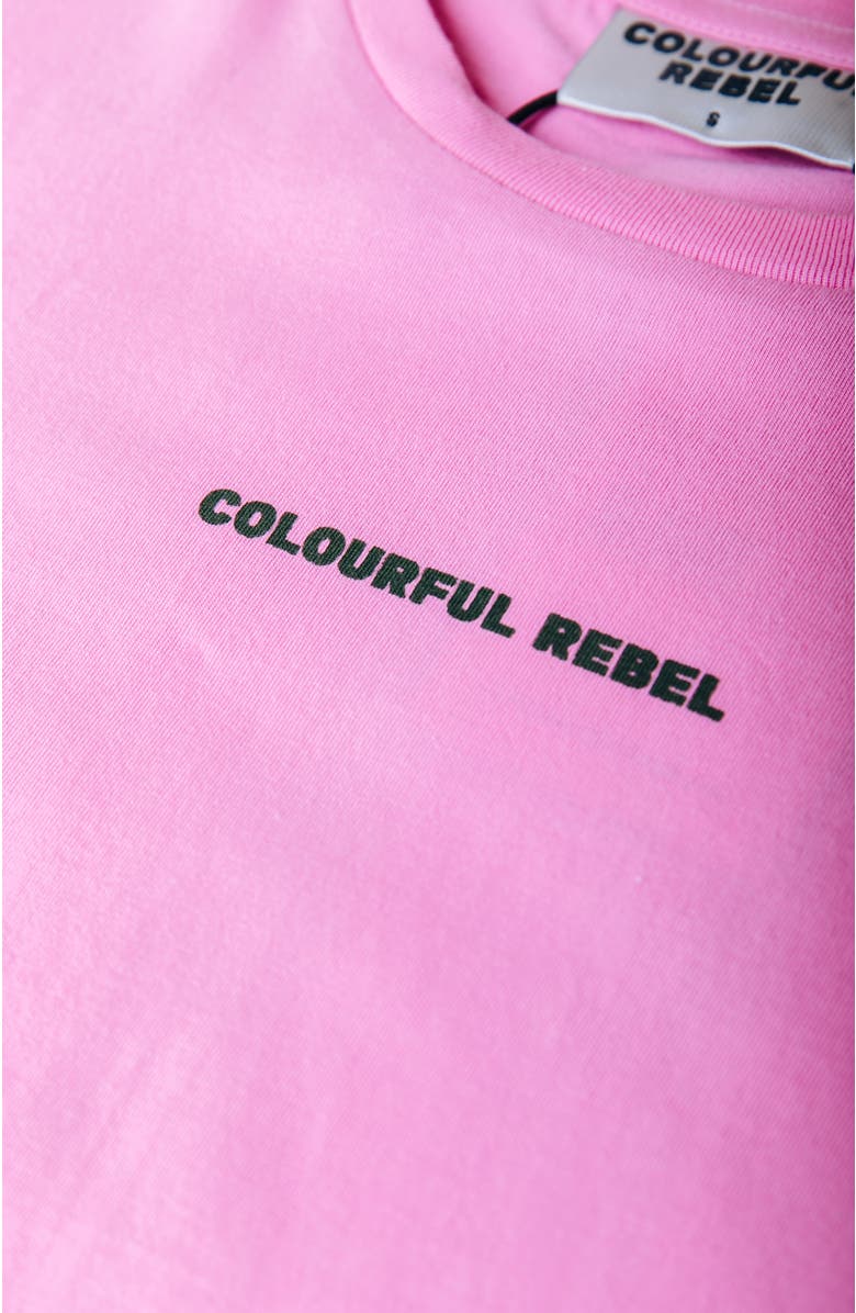 Colourful Rebel Uni Logo Boxy Tee, Alternate, color, Pink
