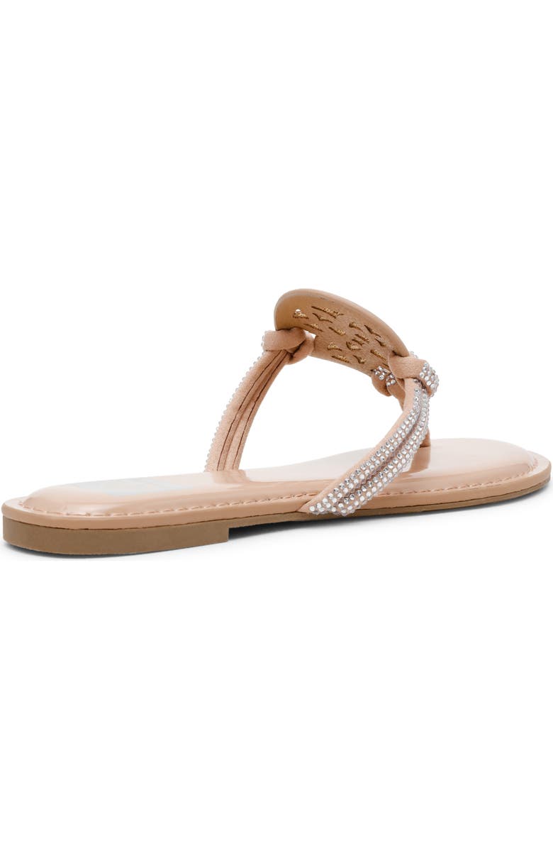 DV by Dolce Vita Gotie Rhinestone Strap Slide Sandal, Alternate, color, Nude Shiny
