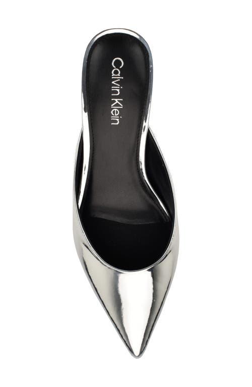 CALVIN KLEIN CALVIN KLEIN KALYN POINTED TOE KITTEN HEEL MULE 