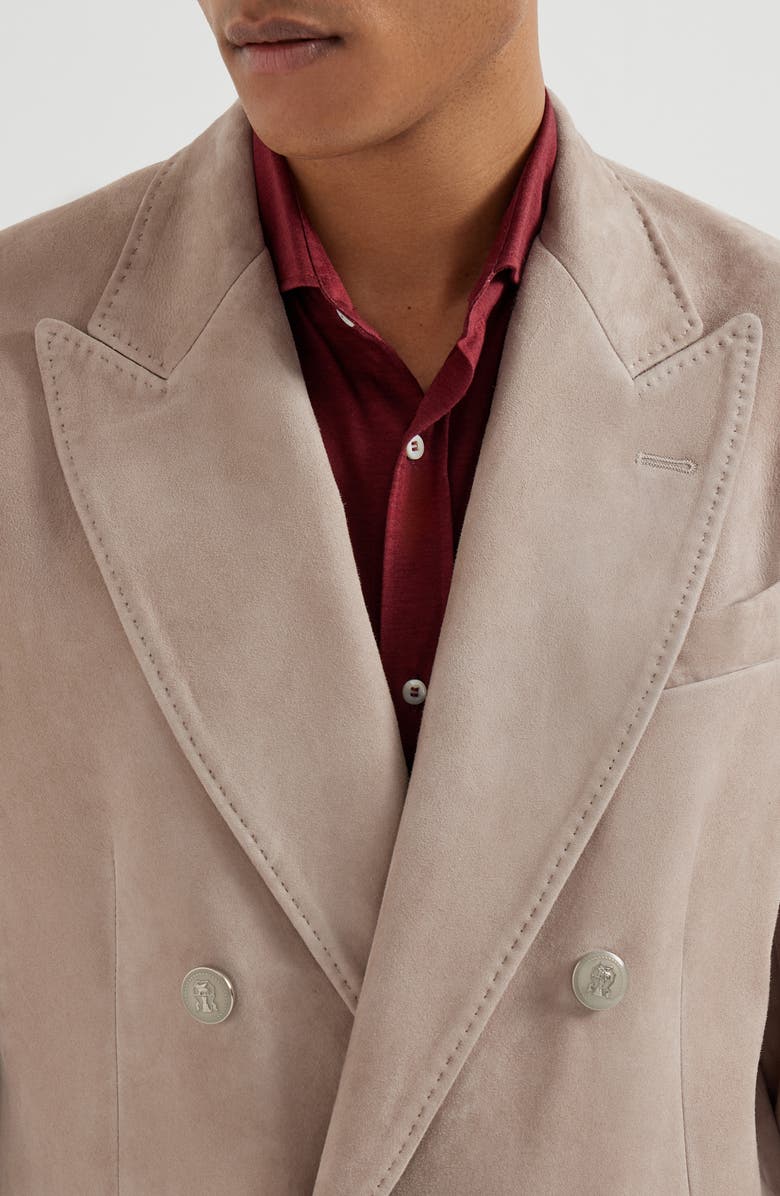 Brunello Cucinelli Suede blazer, Alternate, color, Yuta