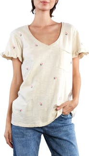 Billy T Rosey Frill Sleeve T-Shirt