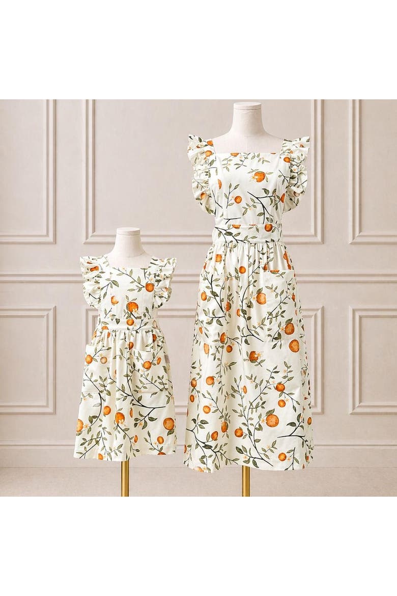 Orange Grove Little Hostess Apron, Alternate, color, M (6-12)