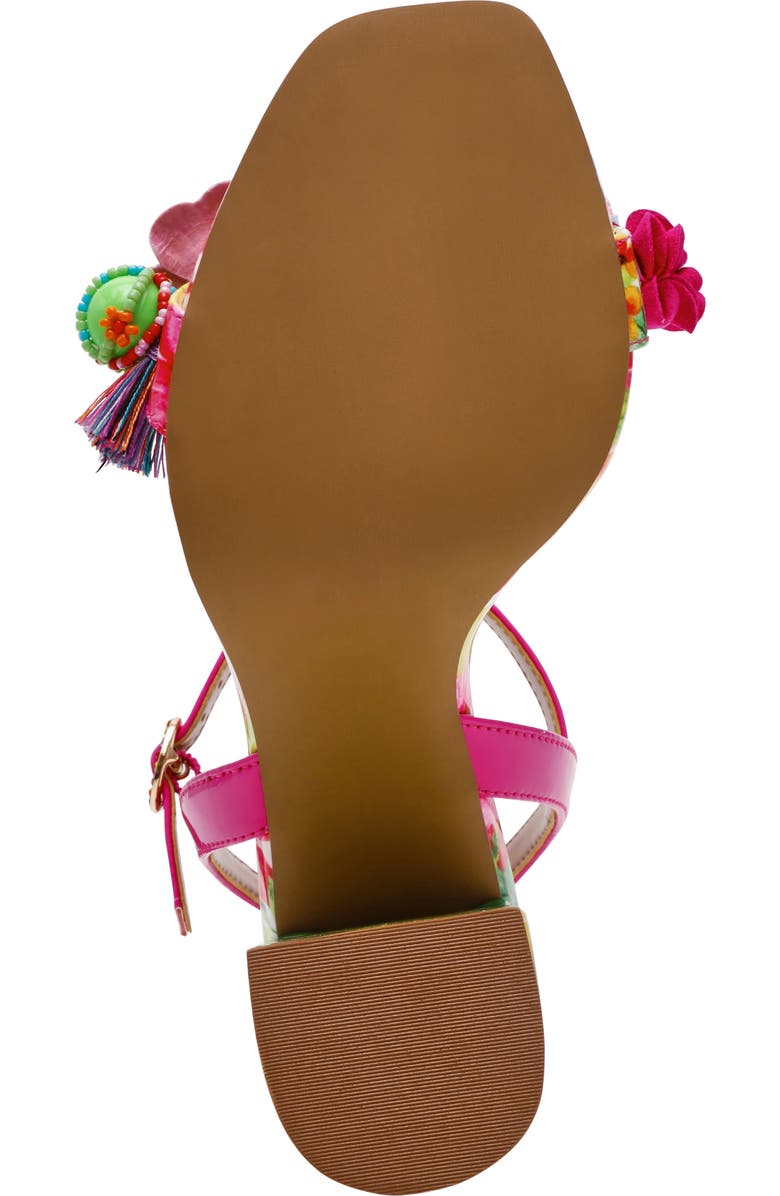 Betsey Johnson Masen Ankle Strap Sandal, Alternate, color, Bright Multi