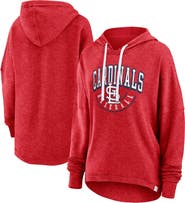 FANATICS Women's Fanatics Heather Red St. Louis Cardinals Luxe Pullover Hoodie