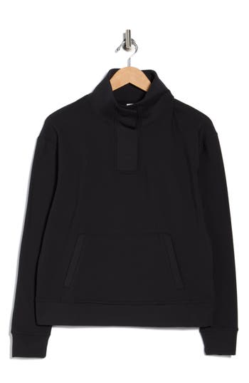 Yogalicious Polarlux Adaptation Half Zip Pullover In Black