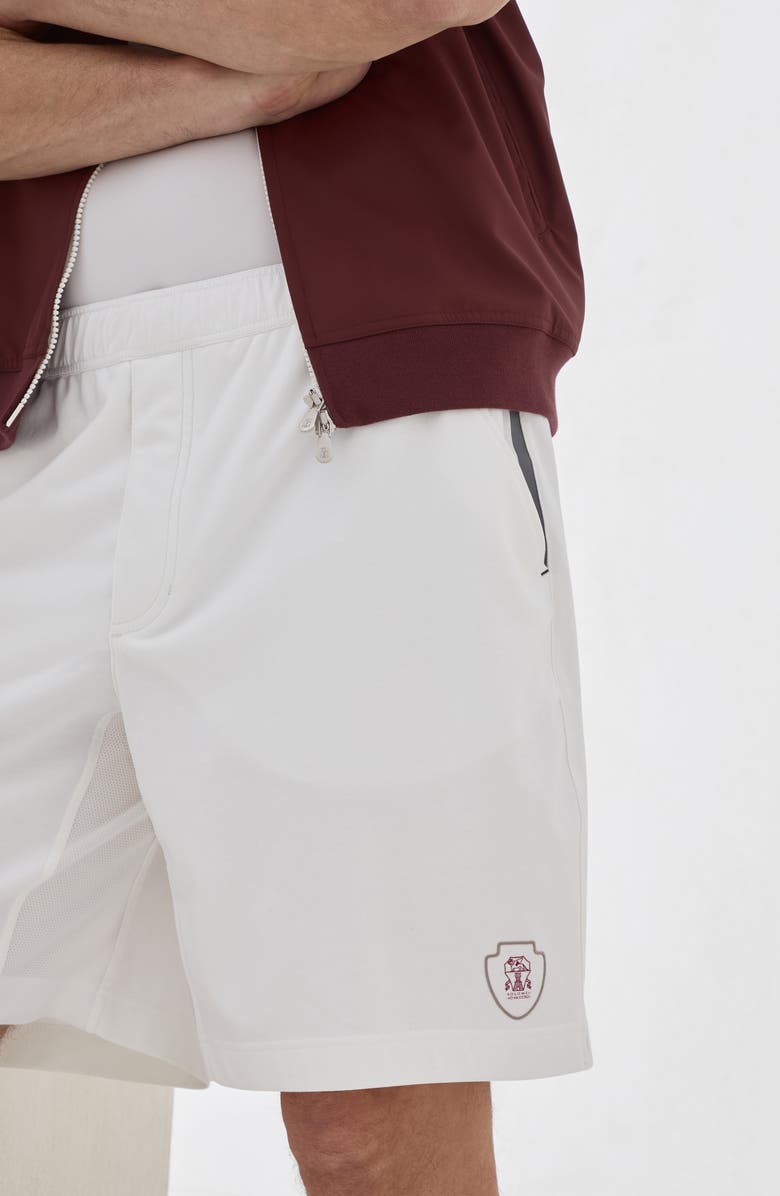 Brunello Cucinelli Interlock Bermuda shorts, Alternate, color, Grey