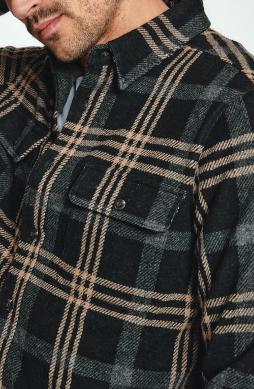 7 Diamonds Generation Plaid Double Knit Button-up Shirt In Multi