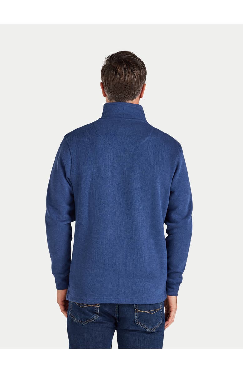 Raging Bull French Rib Quarter Zip Sweatshirt, Alternate, color, Denim Blue