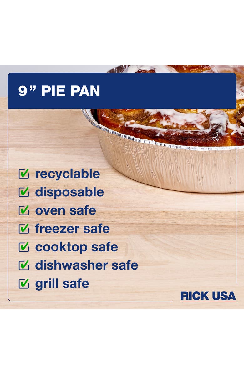 RICK USA 9 Inch Aluminum Pie Pan, 25 Pack, Alternate, color, 