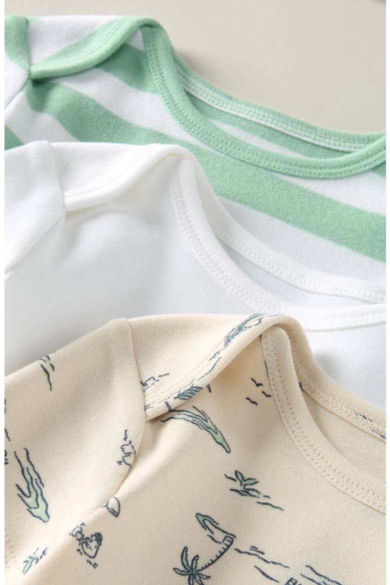 Grow With Me 3-Pack Assorted Bodysuits, Alternate, color, BEACH BEARS PACK