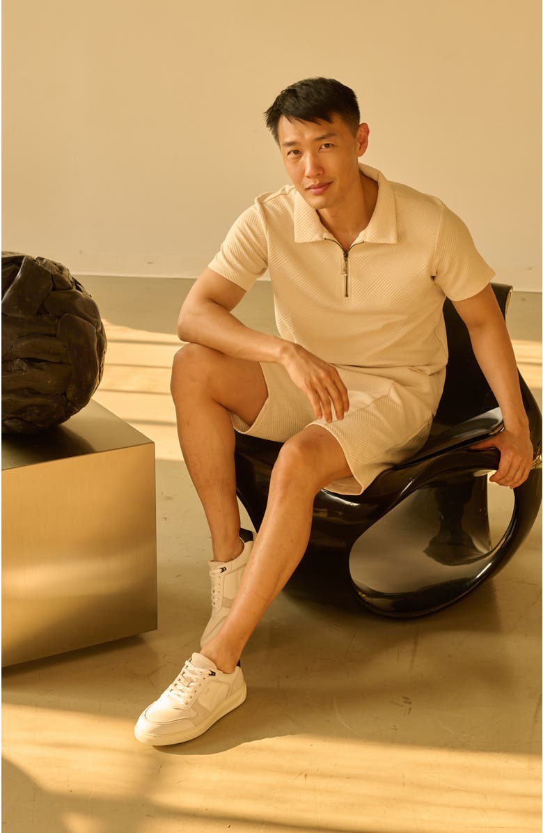 Anthony Veer Acton Court Sneaker, Alternate, color, White Black Multi