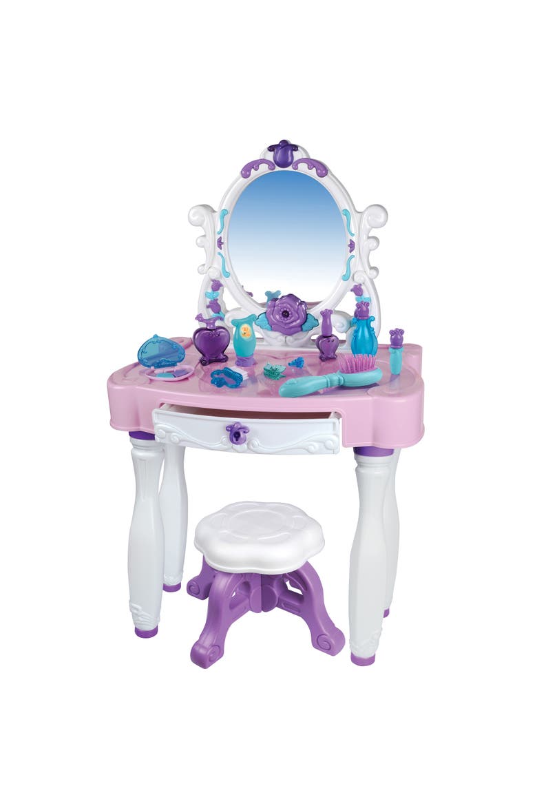 Light Up Princess Vanity Table, Main, color, Multicolored
