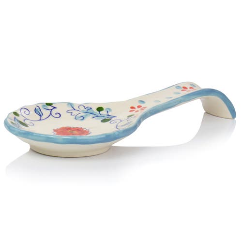 Gibson Elite Anaya 5 Piece Hand Painted Stoneware Table Accessory Set In Multi