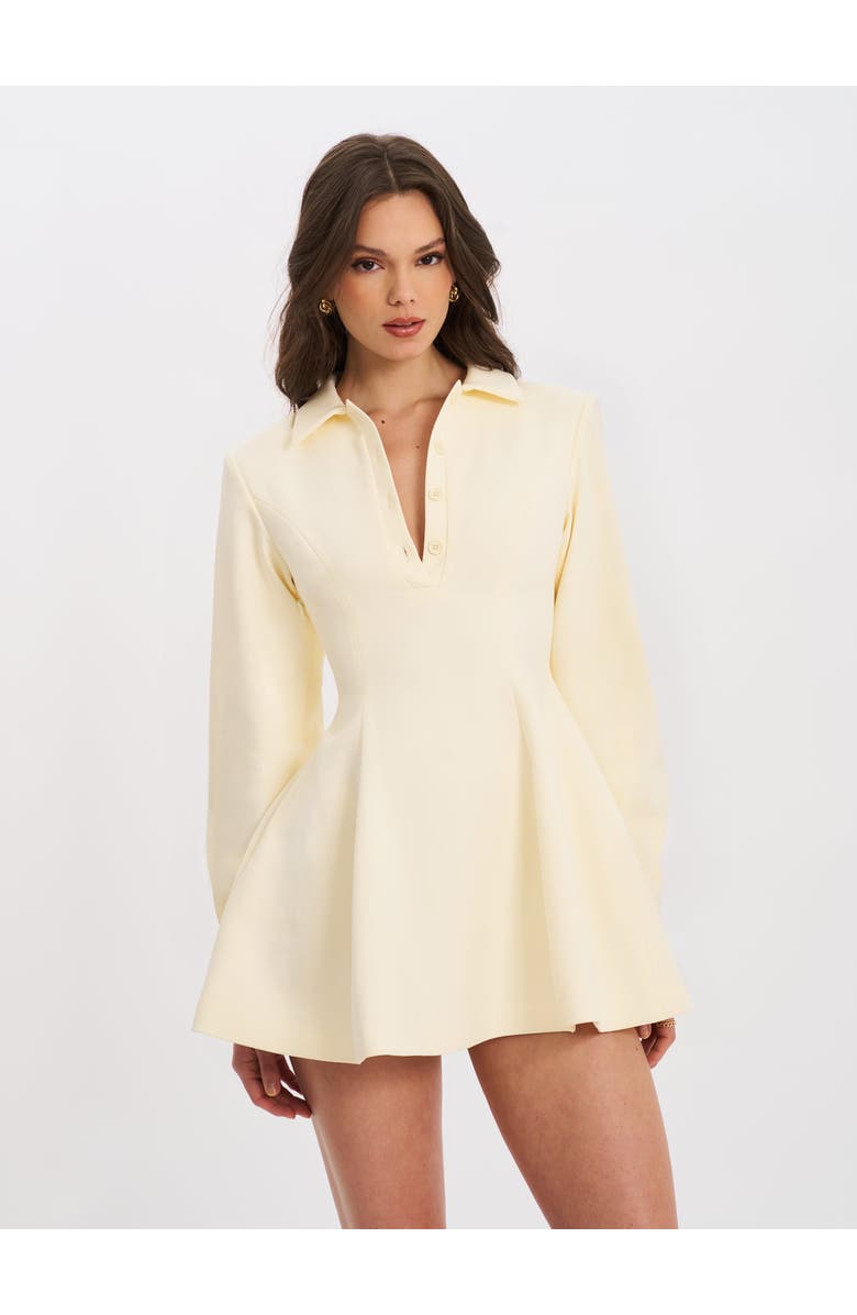 Miss Circle Obelia Long Sleeve Polo Mini Dress, Main, color,